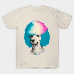 80s Style Bouffant Poodle T-Shirt